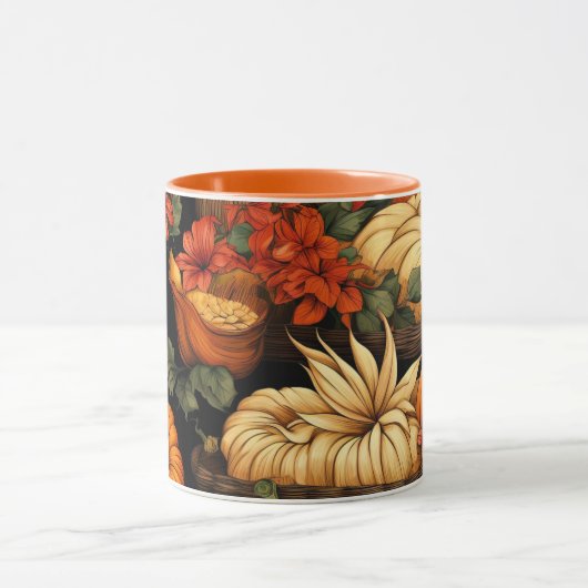 Mug Citrouille et plus encore, automne, (Centre)