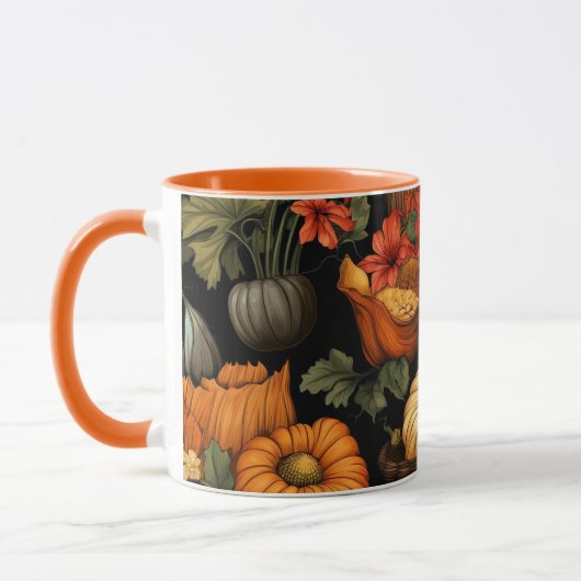 Mug Citrouille et plus encore, automne, (Gauche)