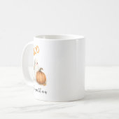 Mug Citrouille fantôme de Halloween BOO (Devant gauche)