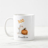Mug Citrouille fantôme de Halloween BOO (Gauche)