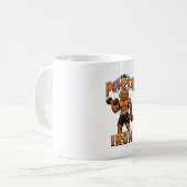 Mug Citrouille Fer Vintage Bodybuilder Halloween Desig (Devant gauche)