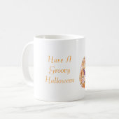 Mug Citrouille Fleurie Groovy Halloween (Devant gauche)