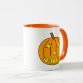Mug Citrouille Flute Halloween (Devant droit)