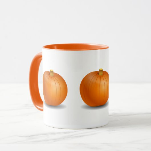 Mug Citrouille Halloween/Automne (Devant gauche)
