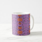Mug Citrouille Halloween Doodle Motif sans couture (Devant droit)
