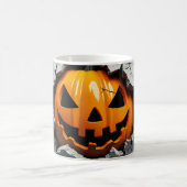 Mug Citrouille Halloween - Mur Éffrayant fissuré (Centre)