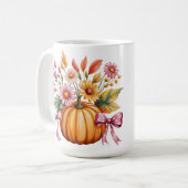 Mug Citrouille Halloween T-Shirt - Mignonne automne (Devant gauche)