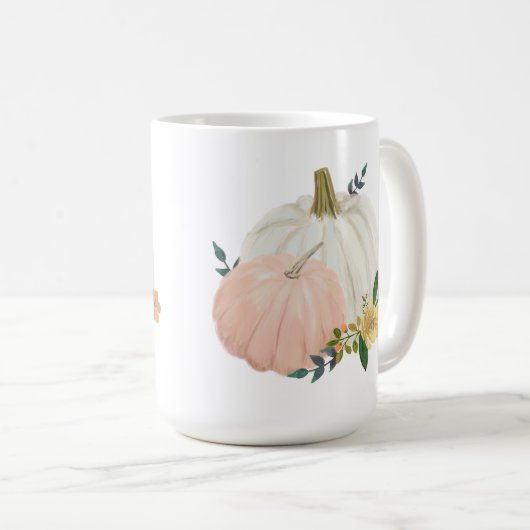 Mug Citrouille Heirloom avec nom (Devant droit)
