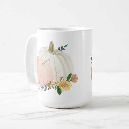 Mug Citrouille Heirloom avec nom (Devant gauche)