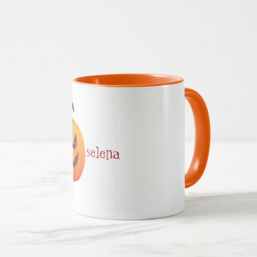 Mug Citrouille Jack-o'-lantern (Devant droit)