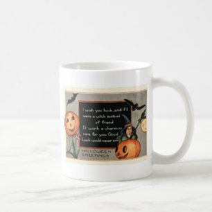 Mug Citrouille Jack O Lantern Sorcière Chauve-souris H