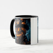 Mug Citrouille Jack-O-Lantern Steampunk Gothique Hallo (Devant gauche)