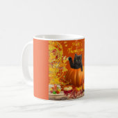 Mug Citrouille Kitty de thanksgiving (Devant gauche)