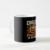 Mug Citrouille la plus cool du patch design Halloween (Devant gauche)