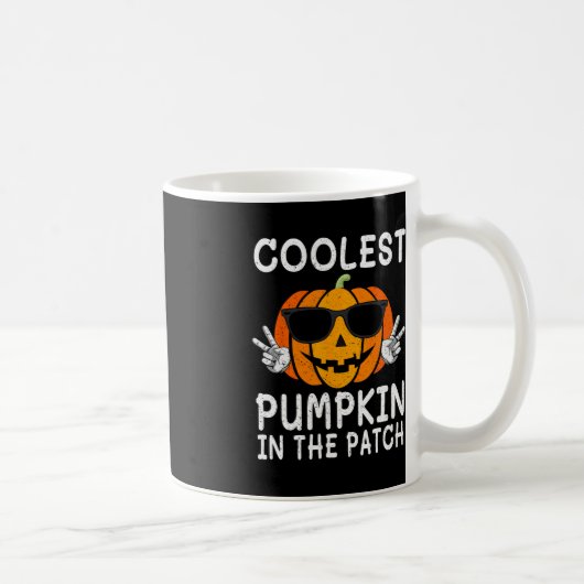 Mug Citrouille Le Plus Cool Dans Le Patch Fun Boys Fil (Droite)