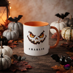 Mug Citrouille lumineuse Jack O Lantern Halloween