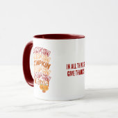 Mug CITROUILLE MAMA personnalisable Thanksgiving (Devant gauche)