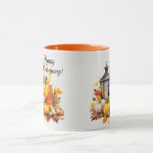 Mug Citrouille Maple Tree Feuille Lampe Thanksgiving (Centre)