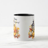 Mug Citrouille Maple Tree Feuille Lampe Thanksgiving (Centre)