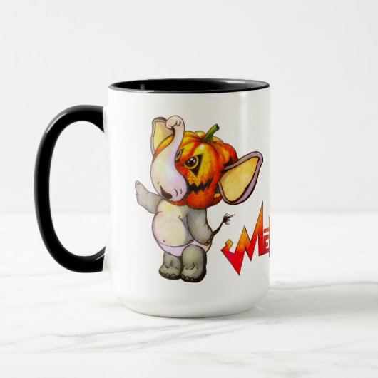 Mug Citrouille métalphanumérique (Gauche)