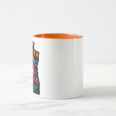 Mug Citrouille Neon Glow "Happy Halloween" (Centre)