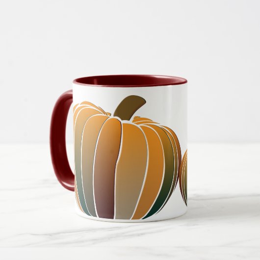 Mug Citrouille Ombre (Devant gauche)