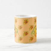 Mug Citrouille Orange Halloween sans couture Motif (Centre)