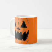 Mug Citrouille Orange Jack O' Lantern (Devant gauche)