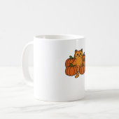 Mug Citrouille orange Kitty Chat Magique T-Shirt surdi (Devant gauche)