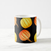 Mug Citrouille orange : Motif d'aquarelle transparente (Devant droit)