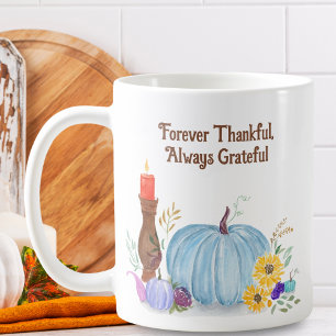 Mug Citrouille pastel aquarelle, Friendsgiving d'autom