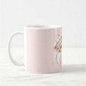 Mug Citrouille perle rose à ruban joli (Gauche)