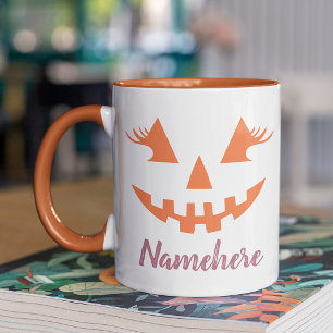 Mug Citrouille personnalisée Jack O Lantern Halloween