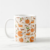 Mug Citrouille Pie Automne Motif Automne Monogramme in (Gauche)