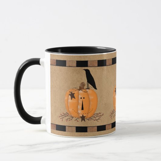 Mug Citrouille primitif du pays (Gauche)