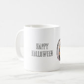 Mug Citrouille rayée noir et blanc (Devant gauche)