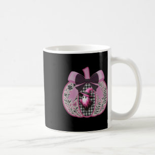 Mug Citrouille rose Automne Halloween mignon Fantôme B