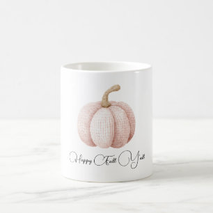 Mug Citrouille Rose Fardée Joyeuse Automne À Tous