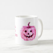 Mug Citrouille Rose Halloween Groovy (Devant droit)