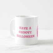 Mug Citrouille Rose Halloween Groovy (Devant gauche)