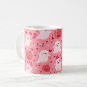 Mug Citrouille rose Surprise Fantomatique (Devant gauche)