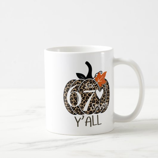 Mug Citrouille Six Sept Vous Tous 67 Drôle de Mème Num (Droite)
