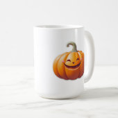 Mug Citrouille souriant mignon - Caractère automne amu (Devant droit)