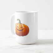 Mug Citrouille souriant mignon - Caractère automne amu (Devant gauche)