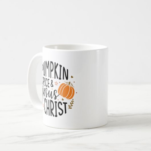 Mug Citrouille Spice et Jésus Christ (Devant gauche)