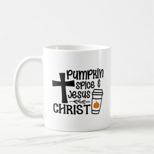 Mug Citrouille Spice et Jésus Christ (Gauche)