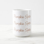 Mug Citrouille Spice Simple Stylo Typographie (Centre)