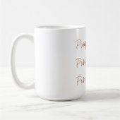 Mug Citrouille Spice Simple Stylo Typographie (Gauche)