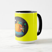 Mug citrouille Spirit - Belle Halloween Animaux & (Devant droit)
