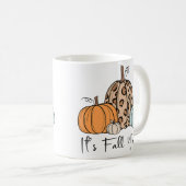 Mug Citrouille tendance d'automne | Citation “C'est l' (Devant droit)